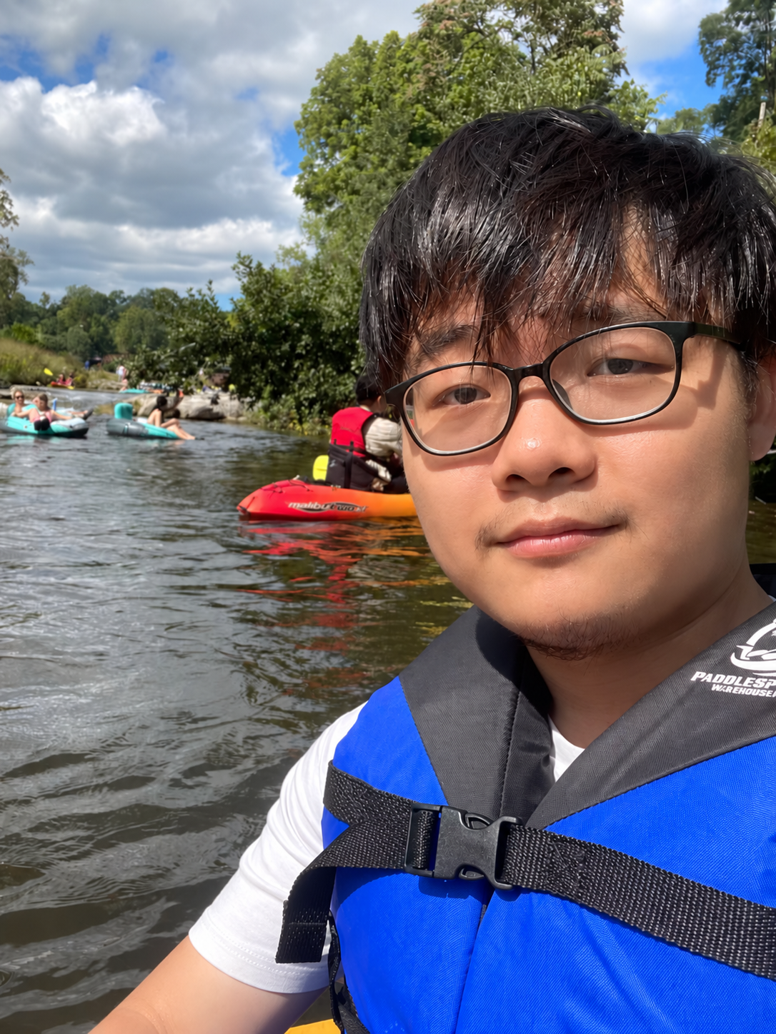 Hui Zhu kayaking outdoors